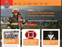 Tablet Screenshot of burnfund.org